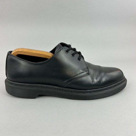 Dr Martens Shoes Size UK8 1461 Mono Black Leather Oxford Lace up