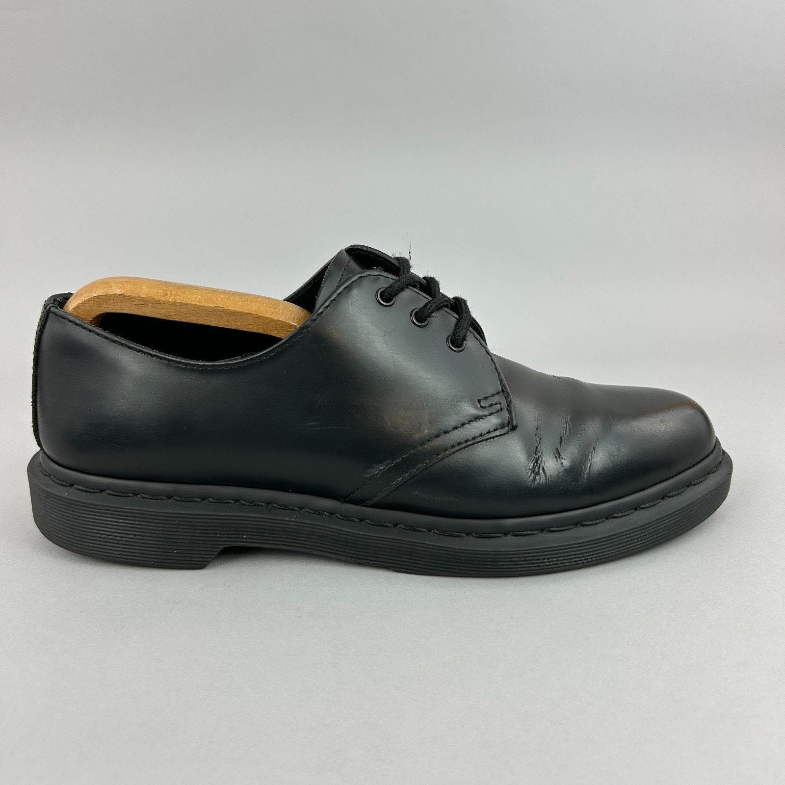 Dr. Martens 1461 MONO ブラック UK8 Dr Martens Shoes Size UK8 1461 Mono Black Leather Oxford Lace up