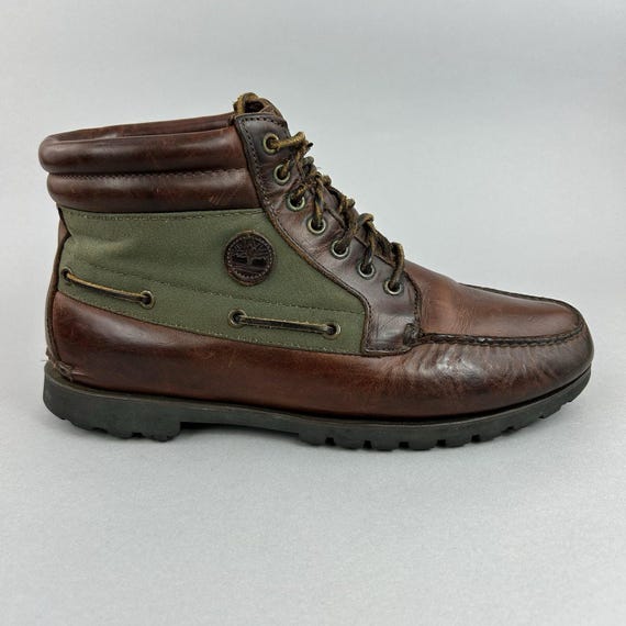 【USA製】Timberland3EyeClassicLug ／GORE-TEX Timberland Gore-tex Brown Leather Canvas Vintage Chukka Rugged