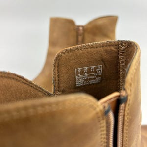 Botas Clarks talla UK7 Verona Trish, botín de tacón de bloque de piel color marrón oscuro. imagen 10