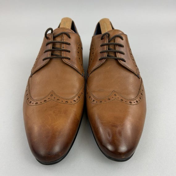 ted baker brown dress shoes Size EU41 UK7 Ollivur Tan Leather Brogues Wingtip Formal store service to fine