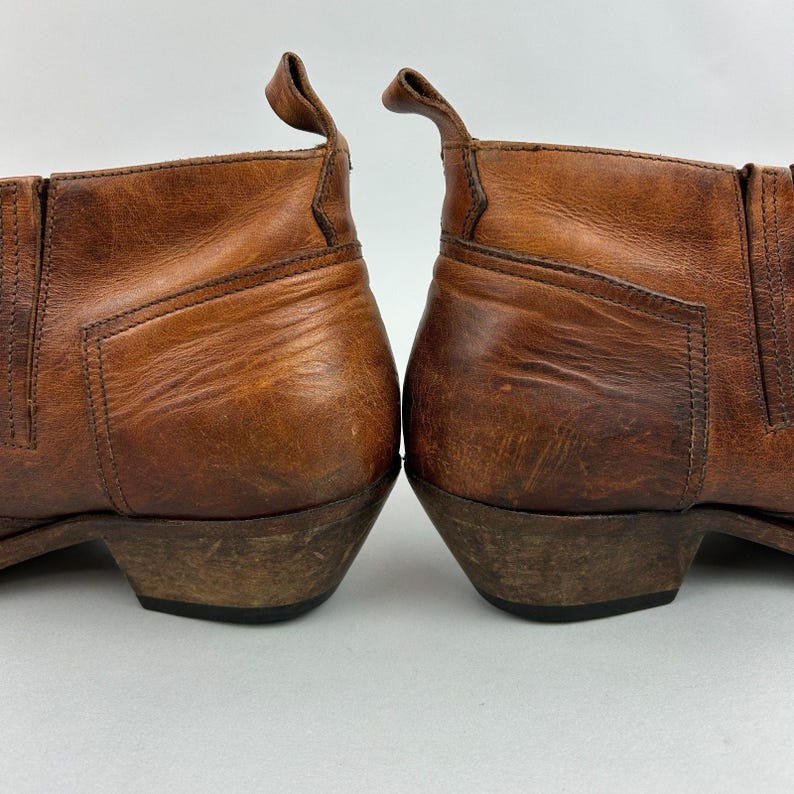 Golden Goose Boots Size EU41 UK8 Deluxe Brown Cowboy Western Chelsea Boho Bootie image 15