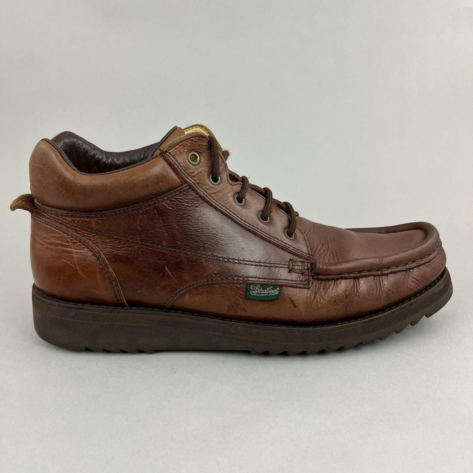 Paraboot Vintage Brown Leather Chukka Derby Desert France