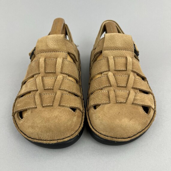 Birkenstock Footprints Merced Fisherman Sandal men\'s size 10 tan Birkenstock Footprints Merced Fisherman Brown Leather  main image 3