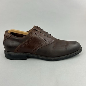 Mocassins En Cuir JOHNSTON & MURPHY Pour Hommes - Pointure 13 N AAA - Style Wing Tip - Noir