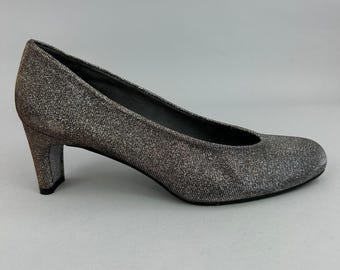 Scarpe Russell & Bromley Stuart Weitzman, décolleté metallizzate, taglia UK 6.5