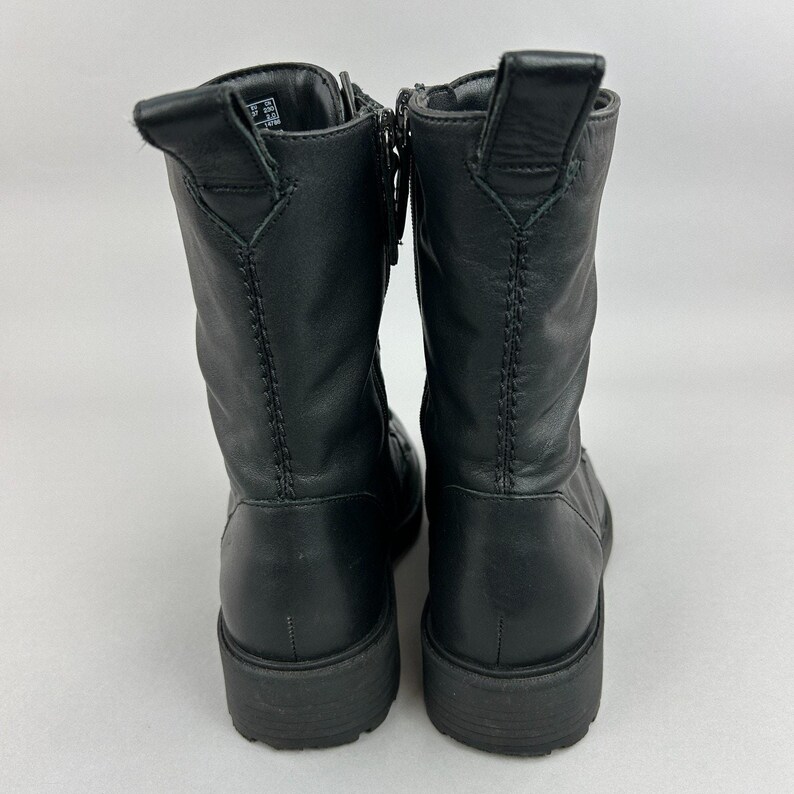 Clarks Boots Size UK4 Wide Orinoco Style 2 Black Lace Zip Military Combat Bootie image 5