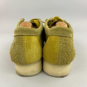 Zapatos Clarks Originals para hombre, talla UK 6.5, modelo Wallabee Olive Combi, mocasín náutico de ante. imagen 6