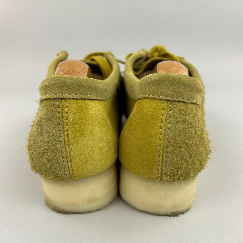 Zapatos Clarks Originals para hombre, talla UK 6.5, modelo Wallabee Olive Combi, mocasín náutico de ante. imagen 6