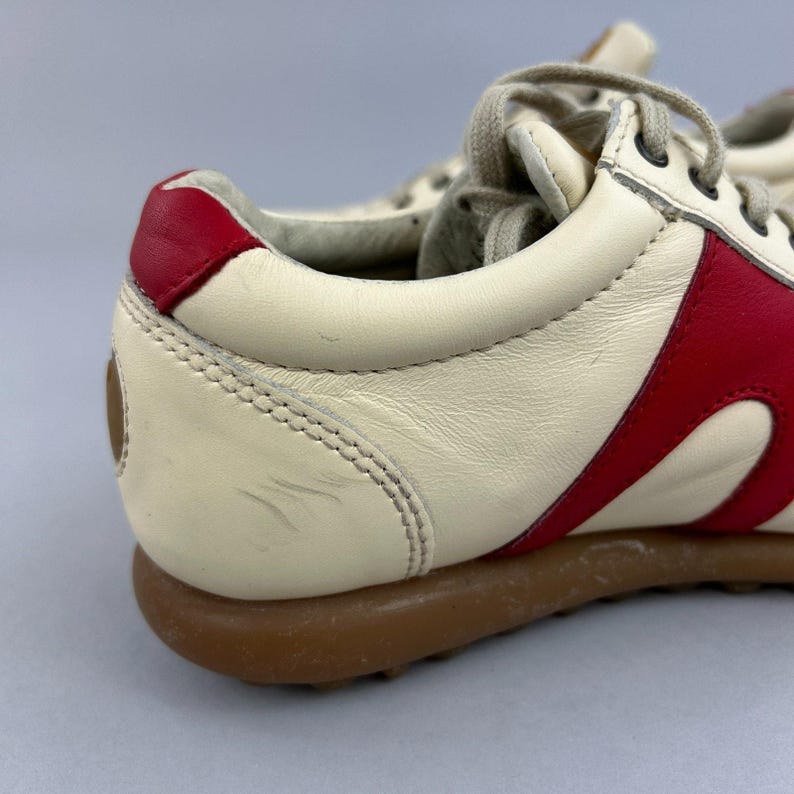 Camper Shoes Size EU36 UK3 Pelotas Ariel Cream Leather Bowling Sneaker Trainers image 9