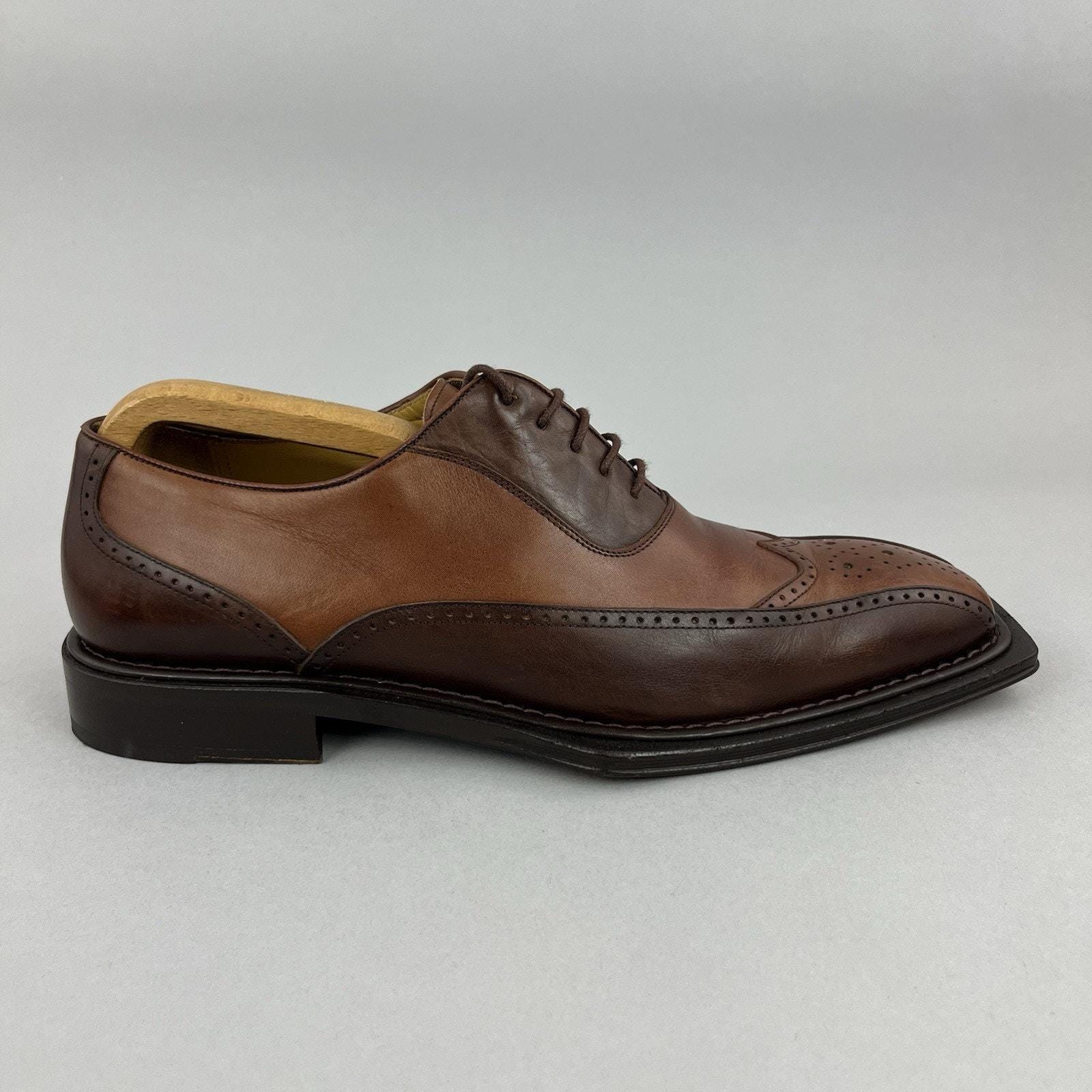 Mezlan Chocolate Brown Lace Up Brogue Size 11 MEZLAN Men main image 2
