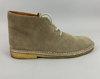 William Windsor Boots Größe 42 UK8 Beige Wildleder Chukka Desert Händler Crepe Schuhe