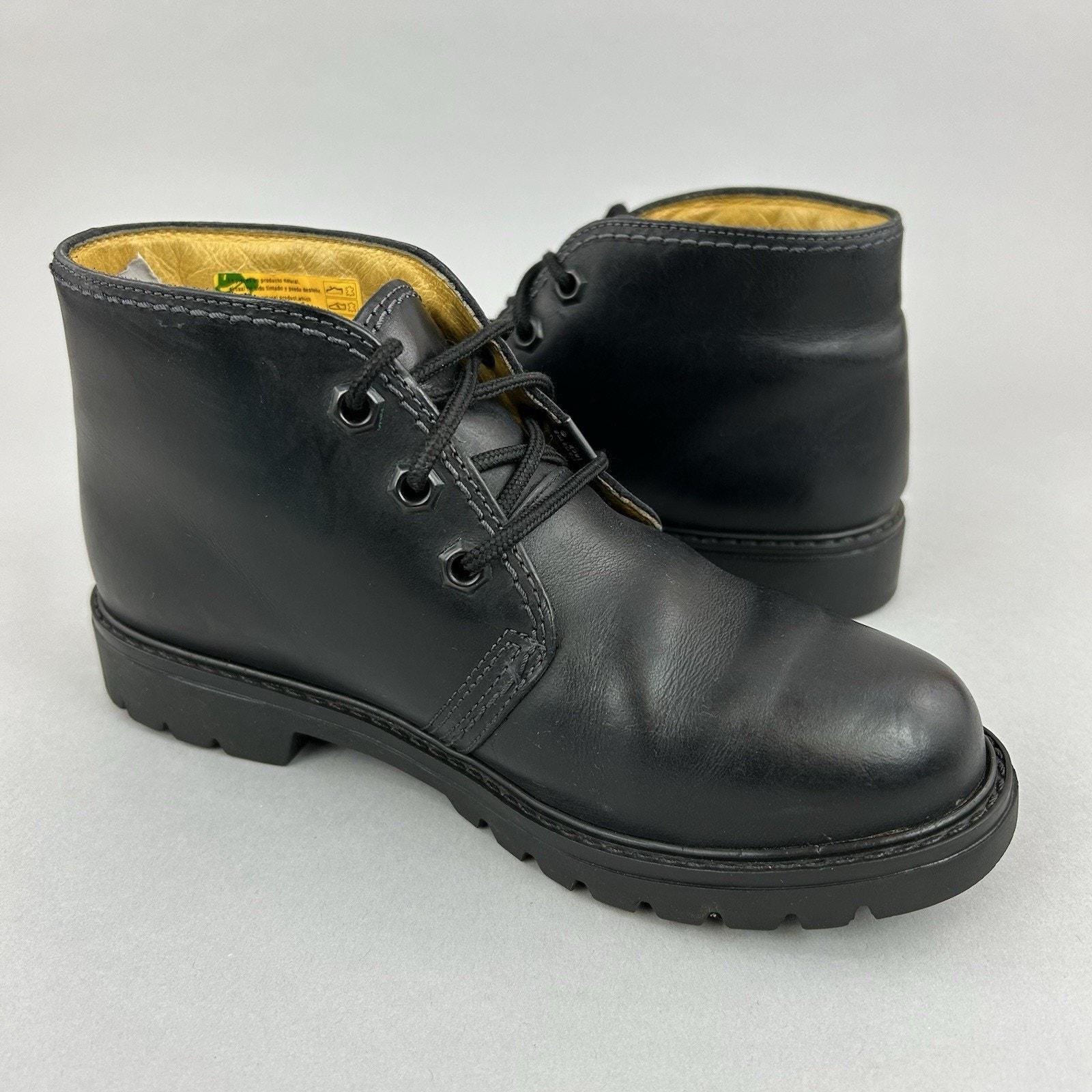 Panama Jack Bota Black Leather Ankle Chukka Walking Hiker  display picture 2