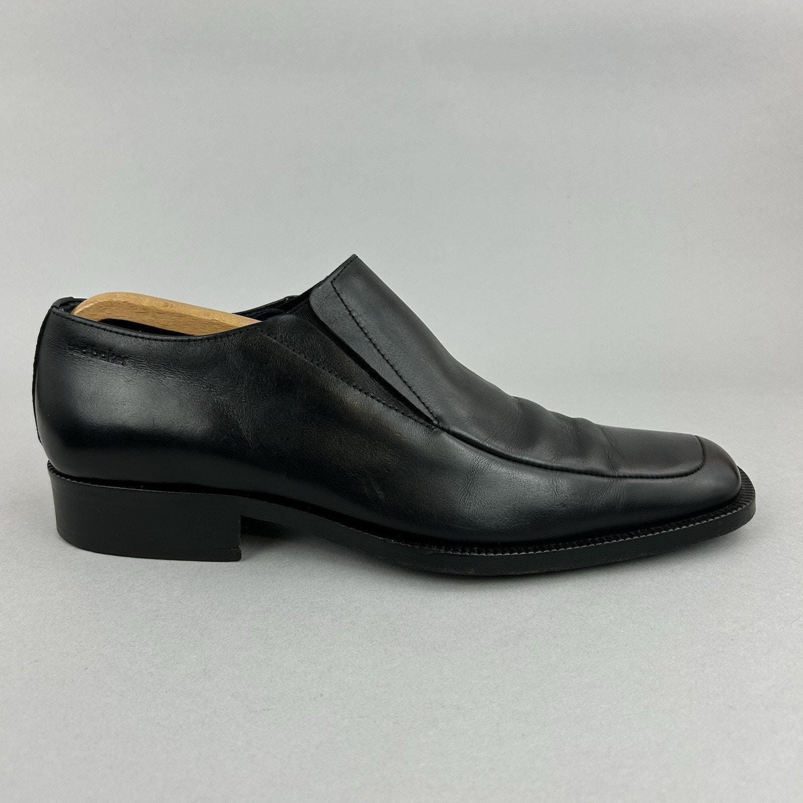 Ted Baker EROLL British fashion black shoe US10(EU43) in good condition. Ted Baker Black Leather Loafers: Classic Smart Dress Shoes  main image 2