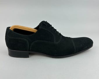 Russell & Bromley herenschoenen maat EU42 UK8 zwart suède Made By Hand Derby Oxford
