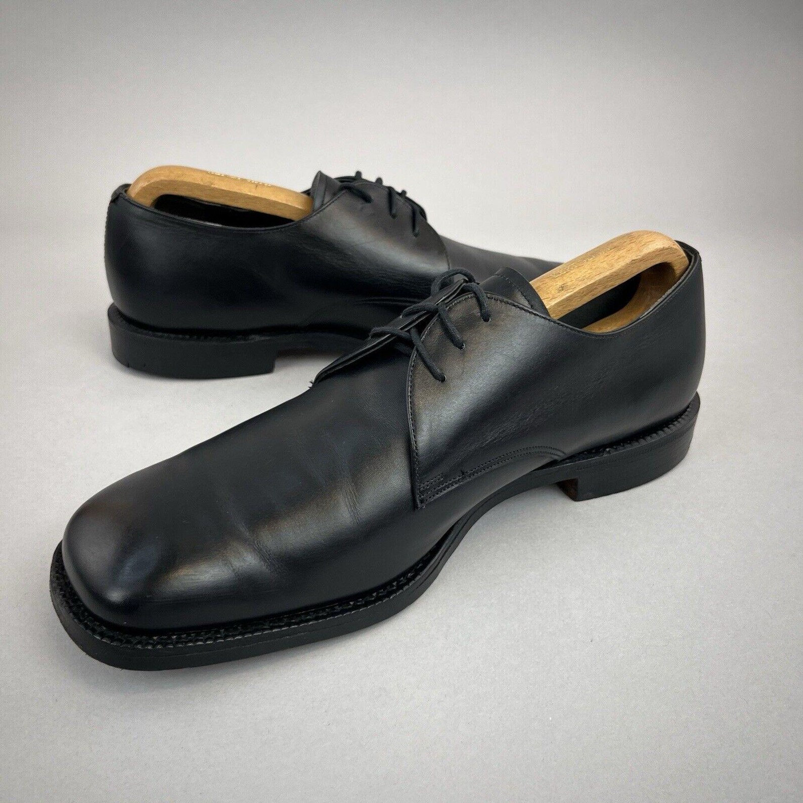 Church's Black Leather Oxfords And Derbies
