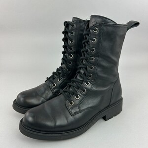 Clarks Boots Size UK4 Wide Orinoco Style 2 Black Lace Zip Military Combat Bootie image 11