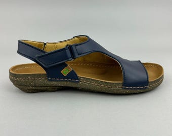 El Naturalista Sandals Size EU39 UK6 Blue Vegan Slingback Casual Roman Shoes