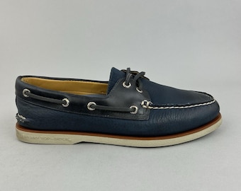 Sperry Gold Cup Top Sider Boat Deck Navy Classic Summer Dress Shoes US8 UK7  - Etsy