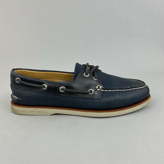 slim fit dress slacks Sperry Men's Gold Cup Authentic Original 2-Eye Boat Shoe - Black/Brown