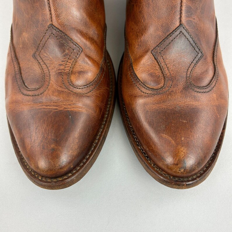 Golden Goose Boots Size EU41 UK8 Deluxe Brown Cowboy Western Chelsea Boho Bootie image 4