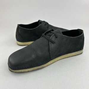 Clarks Originals Ashton Schwarze Leder Derby Flache Lässige Boho Wanderschuhe UK 3,5 Bild 6