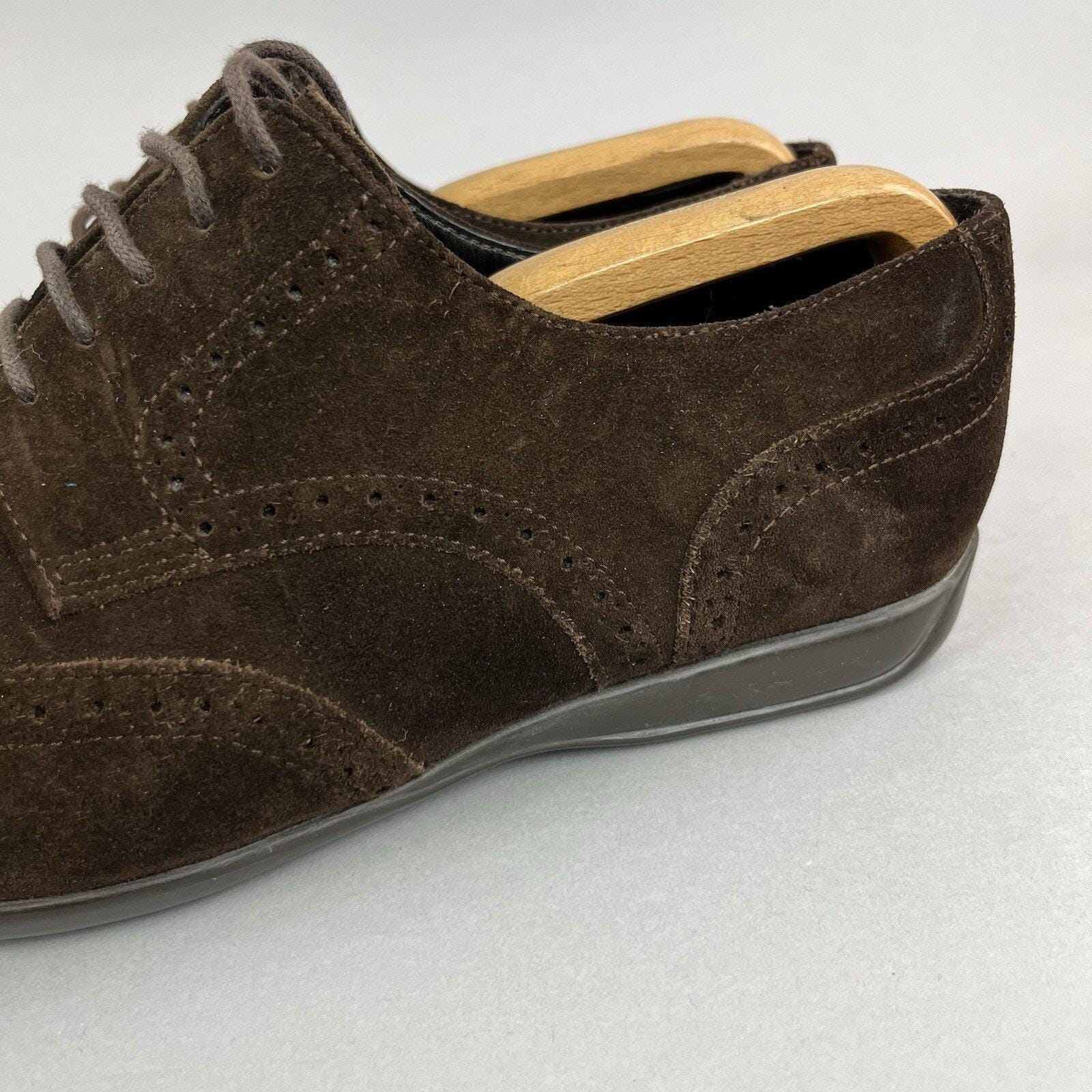 Charles Tyrwhitt Wingtip Brown Suede Leather Men\'s Oxford Shoe Size 12 FX Charles Tyrwhitt Full Brogue Shoes Mens 12 | Mercari main image 2