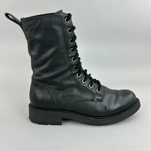 Clarks Boots Size UK4 Wide Orinoco Style 2 Black Lace Zip Military Combat Bootie image 1