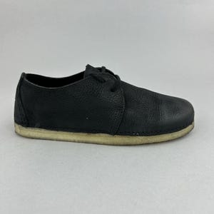 Clarks Originals Ashton Schwarze Leder Derby Flache Lässige Boho Wanderschuhe UK 3,5 Bild 1
