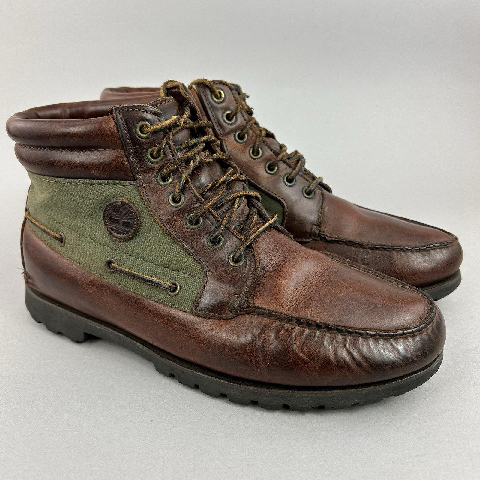 【USA製】Timberland3EyeClassicLug ／GORE-TEX Timberland Gore-tex Brown Leather Canvas Vintage Chukka Rugged