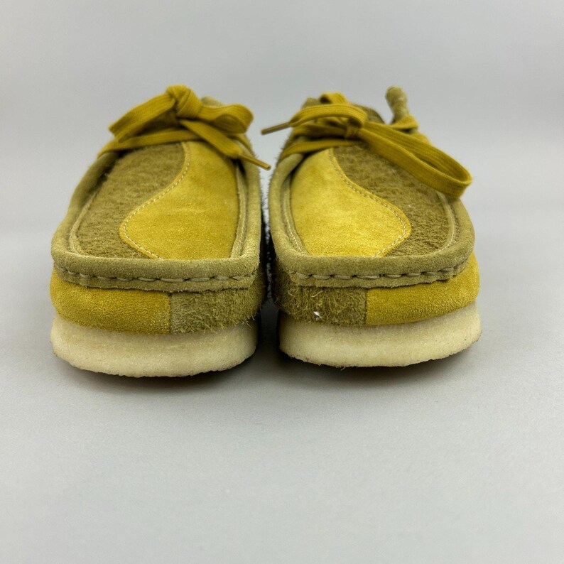 Zapatos Clarks Originals para hombre, talla UK 6.5, modelo Wallabee Olive Combi, mocasín náutico de ante. imagen 3