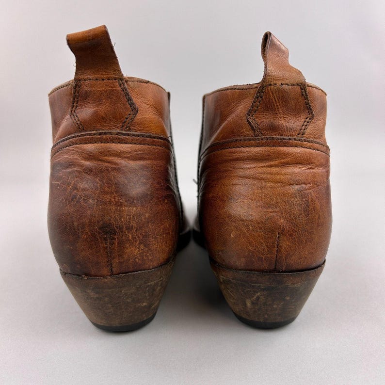 Golden Goose Boots Size EU41 UK8 Deluxe Brown Cowboy Western Chelsea Boho Bootie image 6