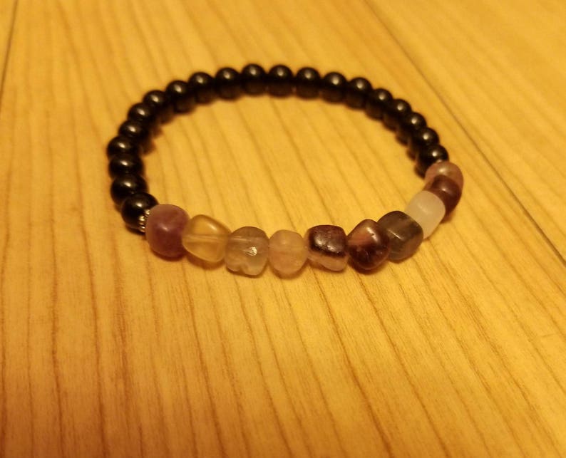 Fluorite and Black Agate