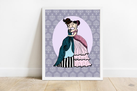 Victorian Lesbian Wall Art Lesbian Wedding Gift Lesbian Etsy