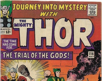 Journey Into Mystery #116 - silver age Thor comic from May 1965 - free US shipping!