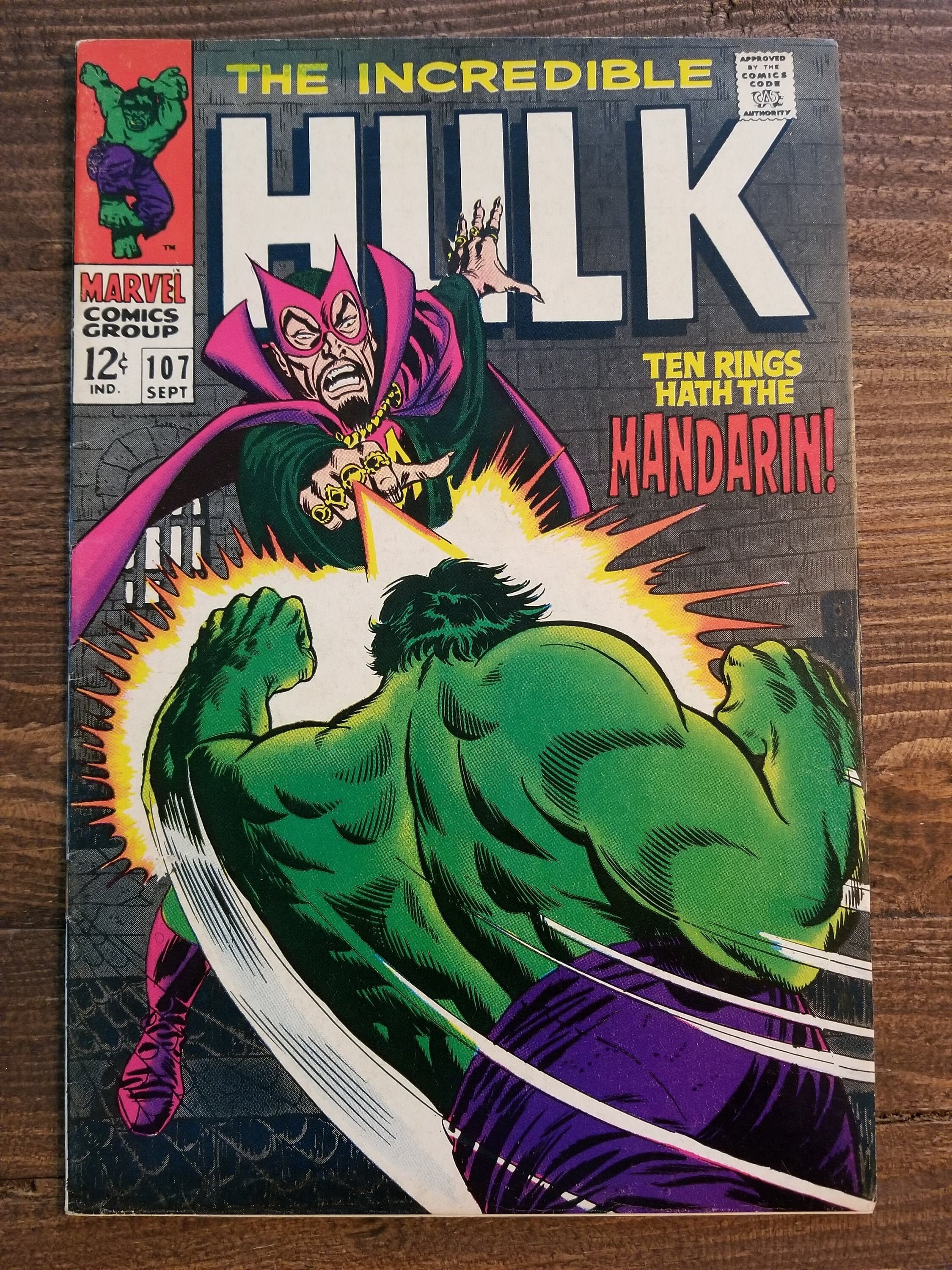 アメコミ MarvelTheIncredibleHulkGammaCrossBow Incredible Hulk #107 - Silver Age Hulk Comic From September
