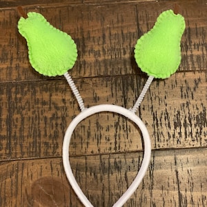 Pear Felt Bopper Headband - Head Bopper - Costume - Fruit