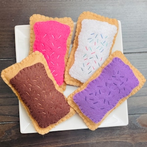 Felt Pop Tarts - Pretend Play Food - Felt Food