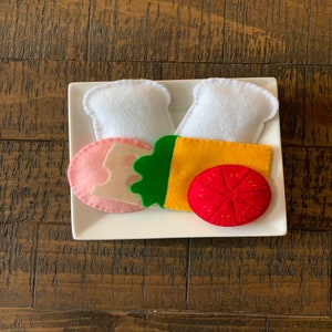 Felt Bologna Sandwich: Handmade Pretend Play Food