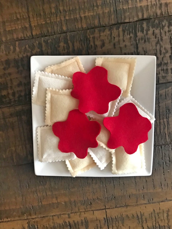 Ravioli Pasta Felt Pretend Play Food Etsy