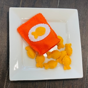 Felt Goldfish Crackers: Pretend Play Food