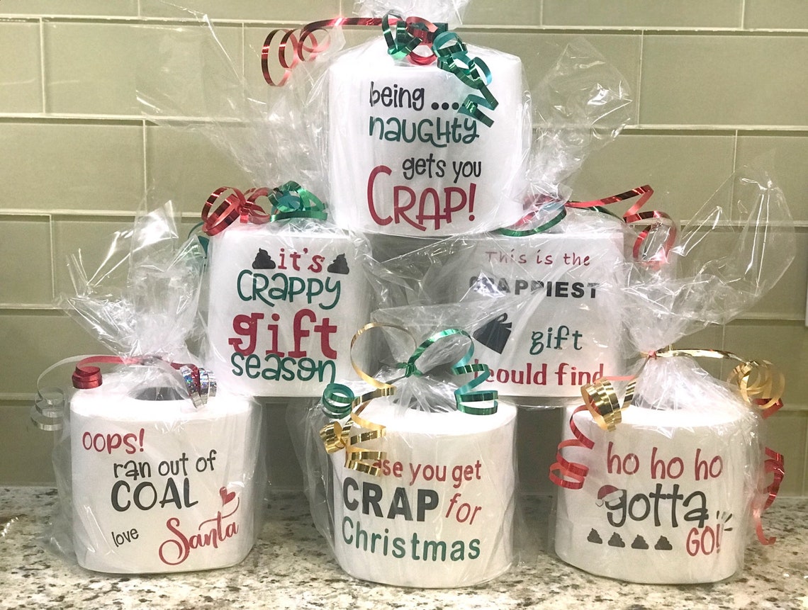 Toilet Paper Gag Gifts 10 Designs Christmas Gift Etsy