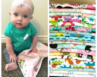 Best Selling Burp Cloths - Baby Gift - Baby Shower - 62 Designs