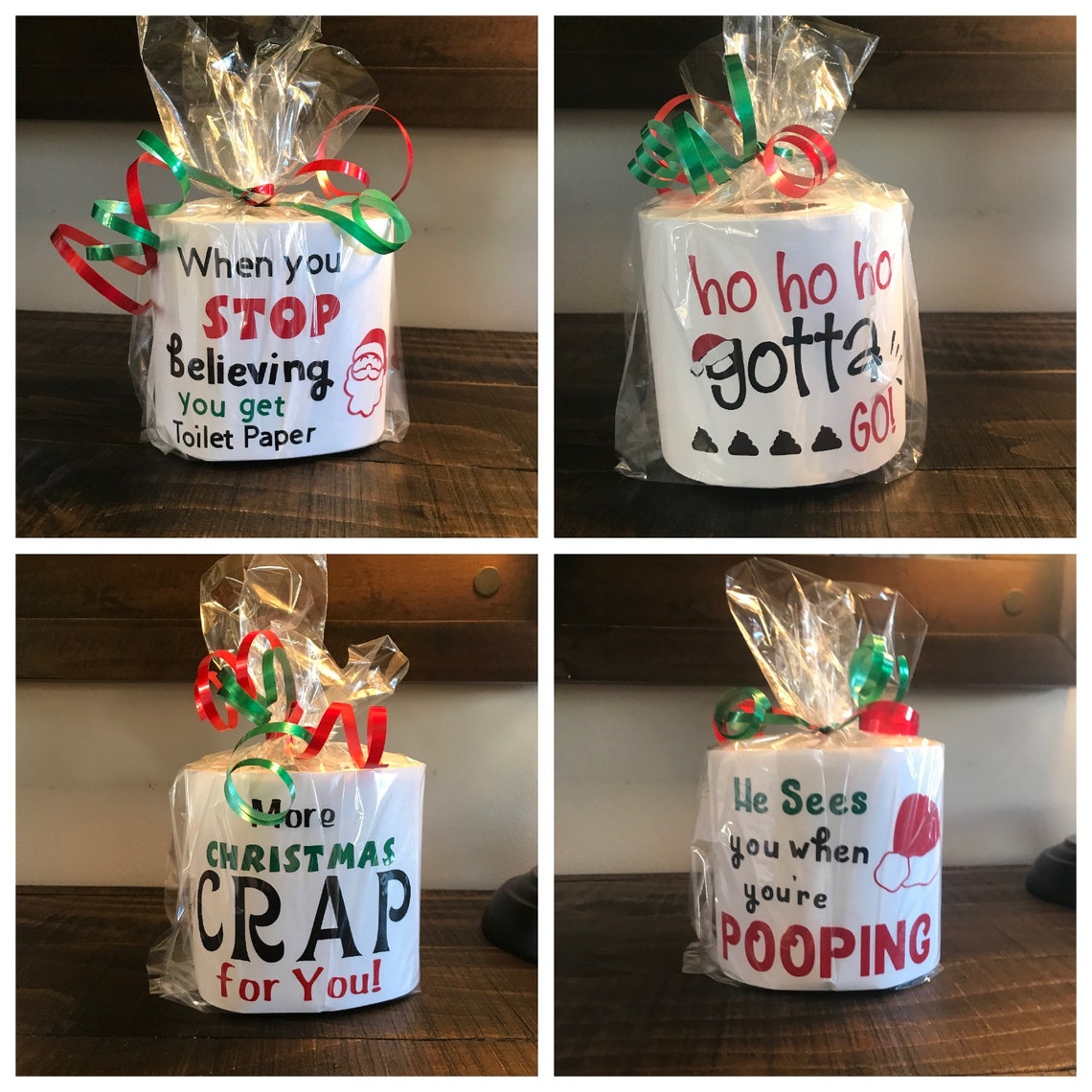 Toilet Paper Gag Gifts 10 Designs Christmas Gift Etsy