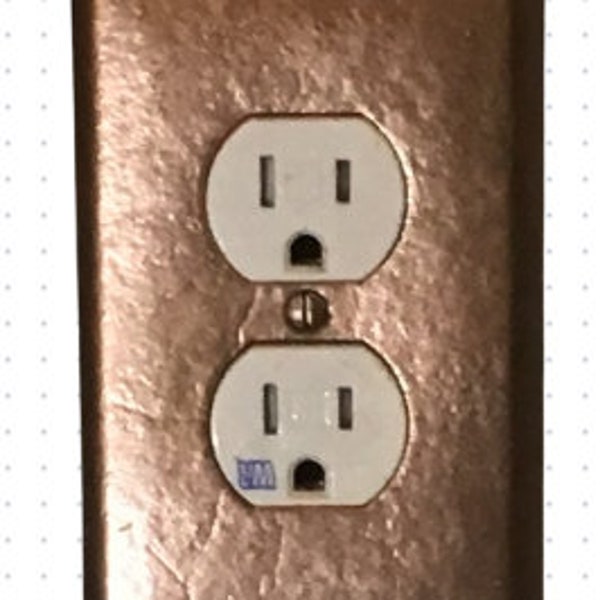 Switch plate copper resin outlet cover