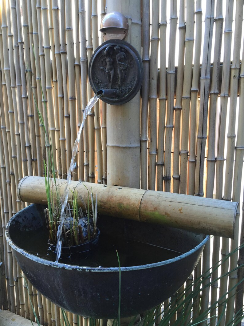 24 by 12 Deep Wall Mount Copper Fountain Bowl Etsy