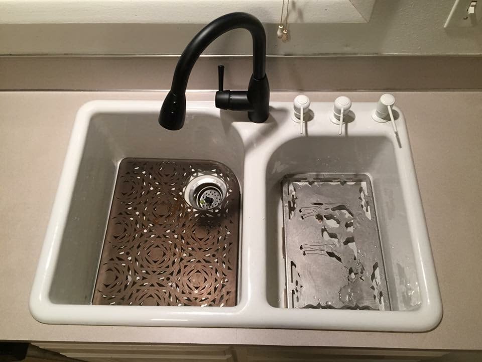 kitchen sink grates stainless steel