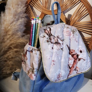 Sac à dos pour  enfant /accessoire scolaire /cartable Rentrée Scolaire 2025/2026/sac en velours/création made in France/Cadeau enfant