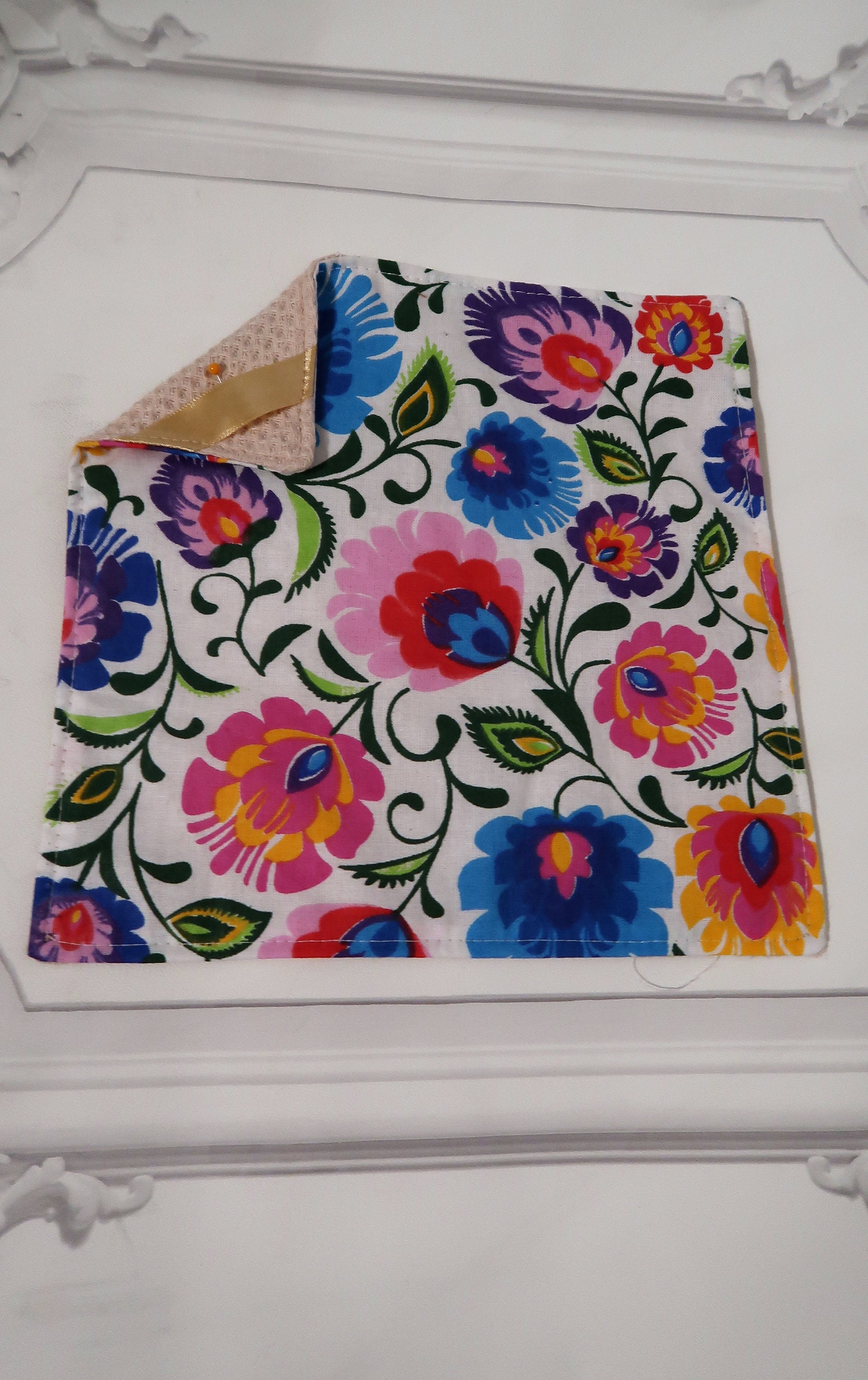 Serviette de Table en Coton Oeko-Tex /Serviette Lavable /Accessoire Zero Dechet/Fabrication Francais