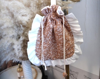 Personalized pouch / birth gift / children's bag / bag with first name / organic cotton bag / fancy bag / gift made in France
